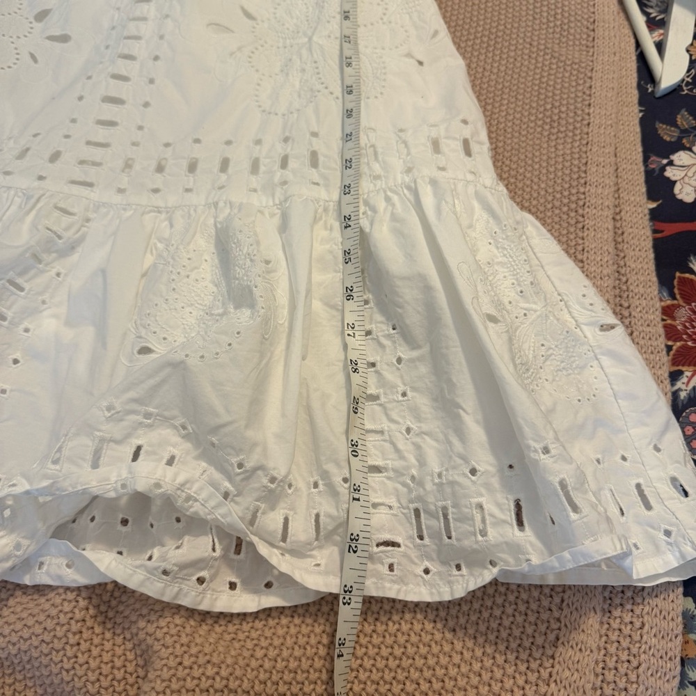 Rails Saylor Eyelet Dress in White * Missing Belt* size Small - Picture 13 of 14